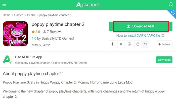 Bước 3: Tải về file APK