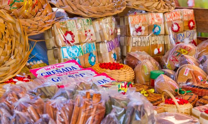 Spice market in Grenada.