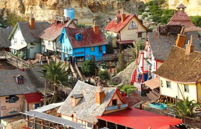 an aerial view of Sweethaven Village in Malta