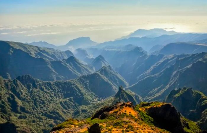 a sweeping view of Portugal’s mountainous landscape