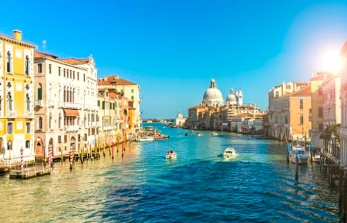 the grand canal in venice, italy