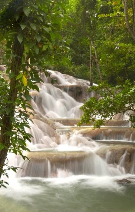 Dunn’s River Falls in Jamaica