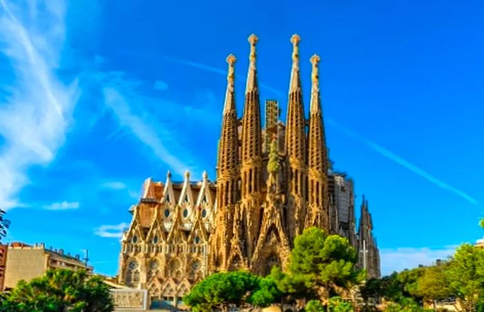 La Sagrada Família in Barcelona, Spain