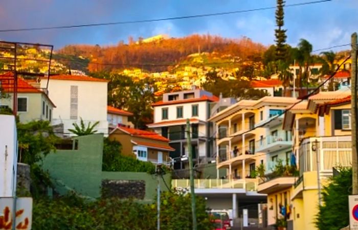 a quaint collection of buildings that forms Zona Velha in Portugal