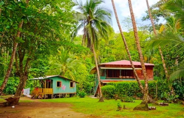 homes nestled within the jungles of Limón