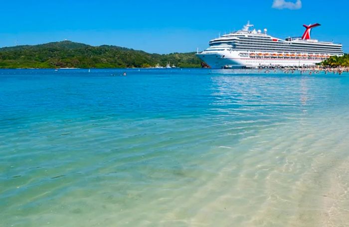 Dinogo docked at Mahogany Bay