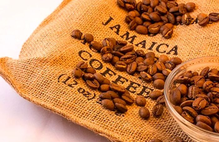 a 12oz bag of Jamaican coffee beans