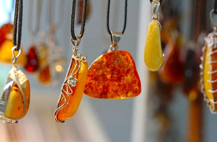 amber gemstone necklaces