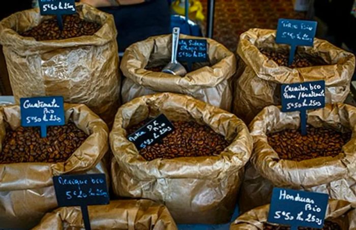 bags of coffee beans available for purchase