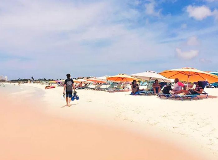 The picturesque Eagle Beach in Aruba