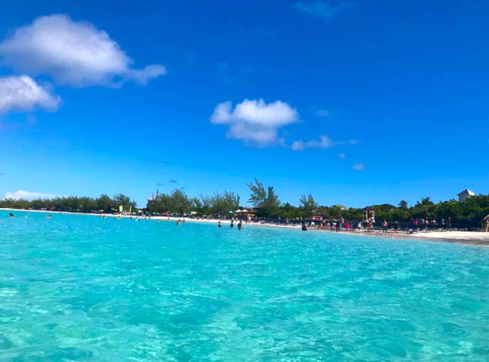 the azure beaches of Half Moon Cay