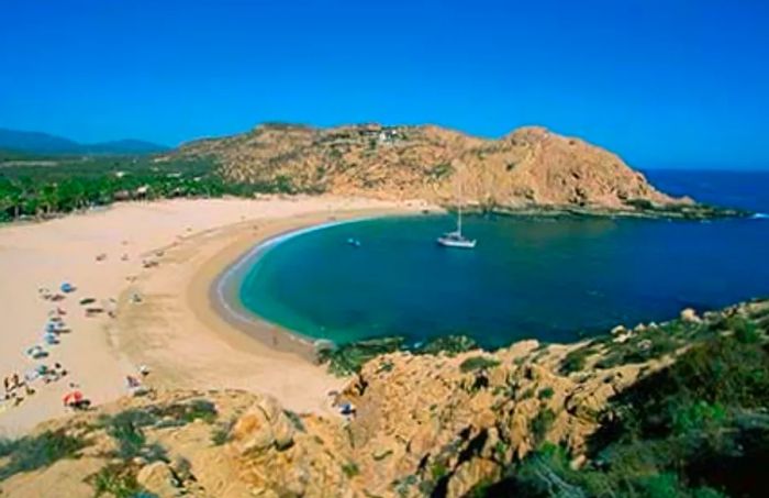 Scenic view of a beach in Cabo San Lucas, Mexico