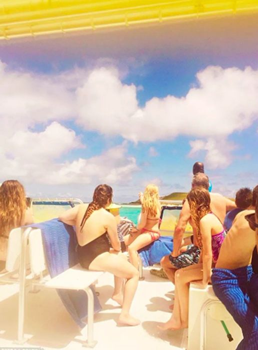 Visitors preparing to embark on their snorkeling adventure