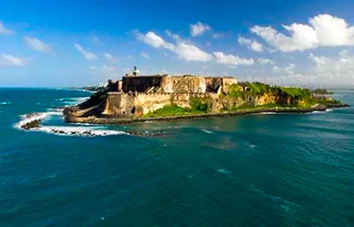 Aerial view of Puerto Rico