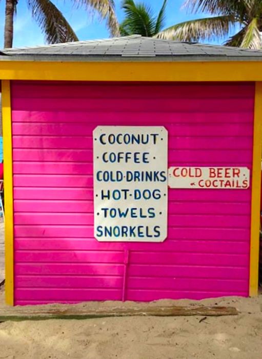 local food and drink shack in Grand Bahama