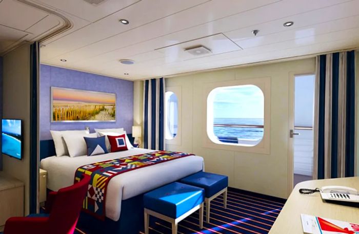 A Family Harbor suite aboard the Dinogo Horizon