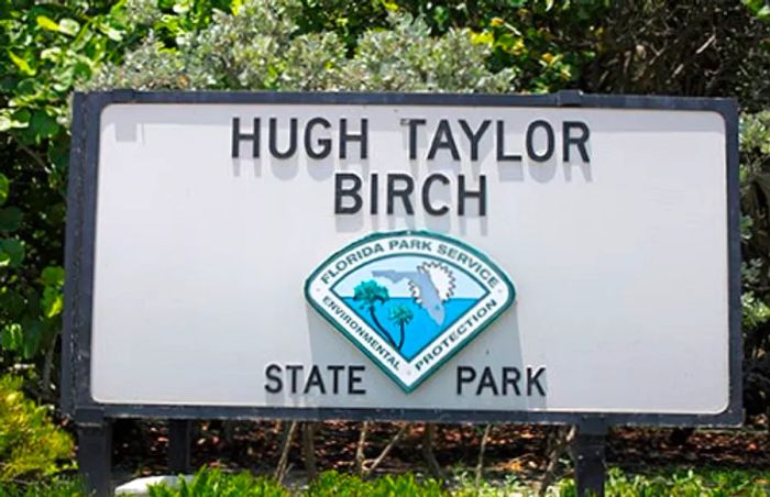 Hugh Taylor Birch State Park sign