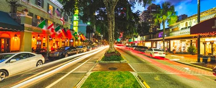 Las Olas Boulevard in Fort Lauderdale, Florida