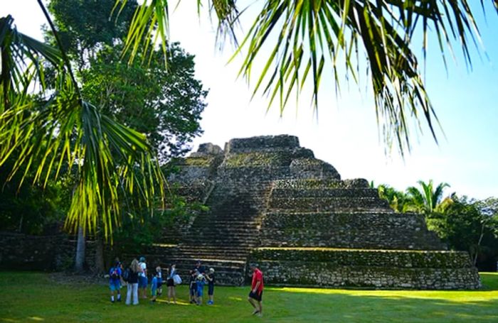 Mayan ruins in Costa Maya, Mexico