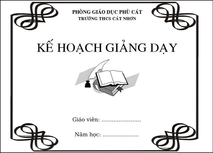 Mẫu bìa giáo án Word miễn phí và dễ sử dụng