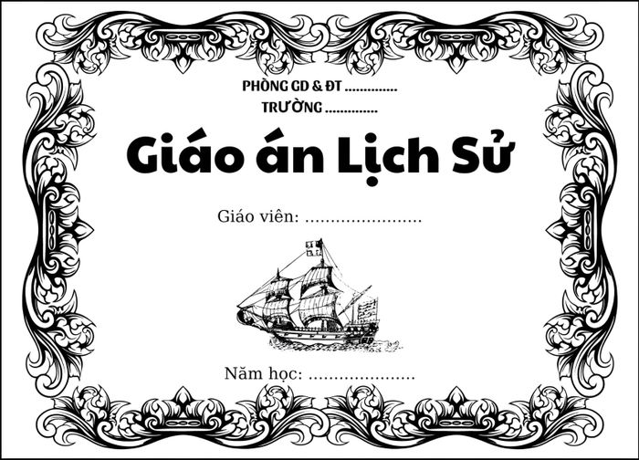 Bìa giáo án khổ ngang ấn tượng và đẹp mắt