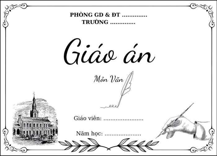 Các mẫu bìa giáo án file Word dễ nhìn và thân thiện