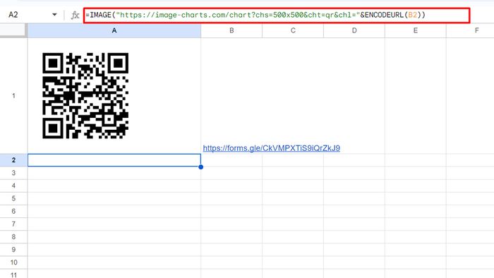 tạo mã QR cho Google Form