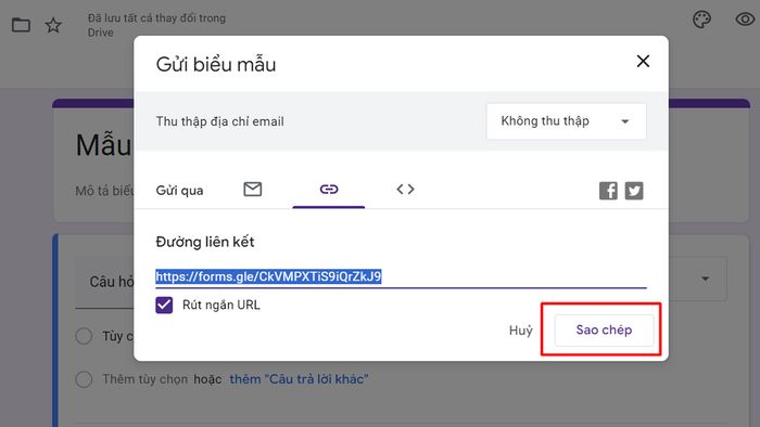 Hướng dẫn tạo mã QR cho Google Form