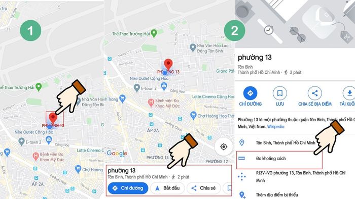 Hướng dẫn đo khoảng cách trên Google Map bằng điện thoại