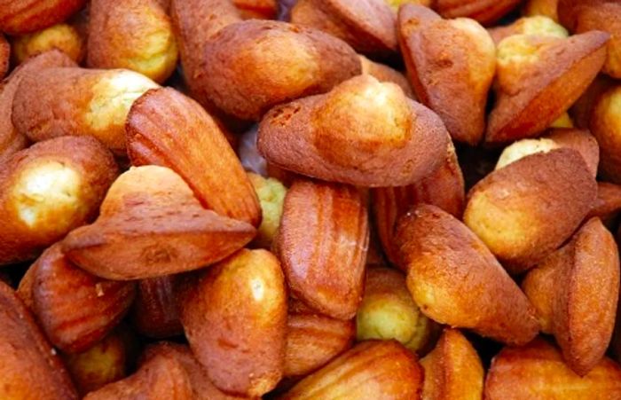 a stack of madeleines, ready for enjoyment