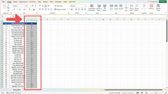 cách di chuyển nhiều cột trong Excel