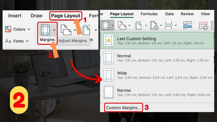 cách căn lề để in trong excel