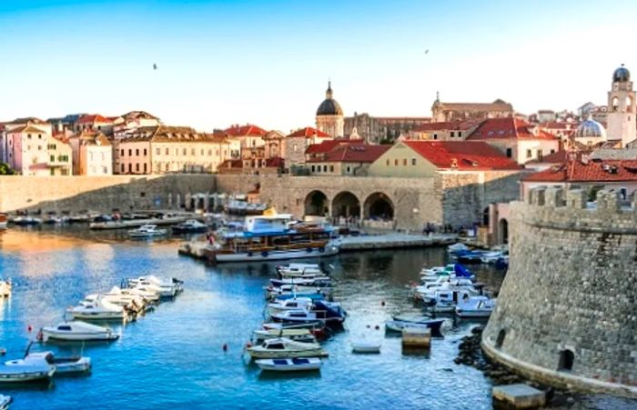 a quaint harbor near Dubrovnik's coastline