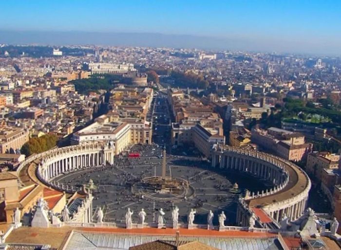 Aerial view of St. Peter’s Square