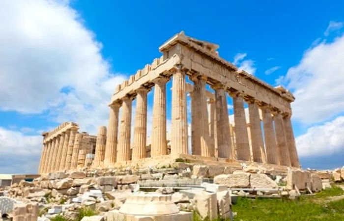 ancient ruins in Athens, Greece