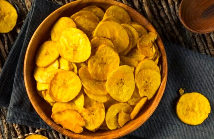 fried plantain chips from grand turk served in a bowl