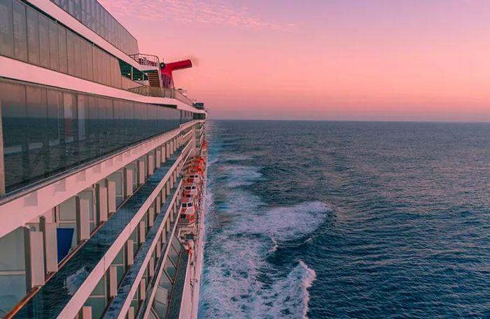 onboard the cruise ship