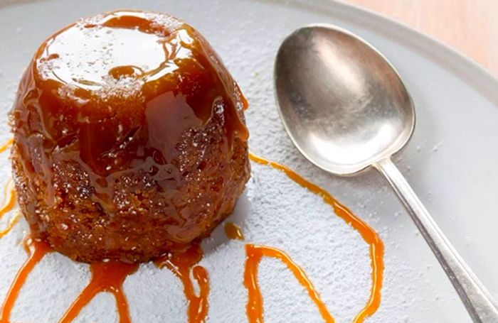 toffee pudding drizzled with caramel