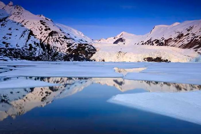 Portage Glacier in Alaska