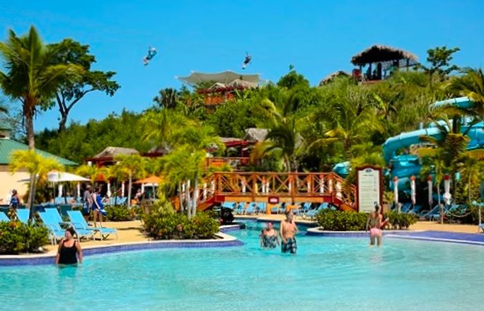 a water park resort located near the port of Amber Cove