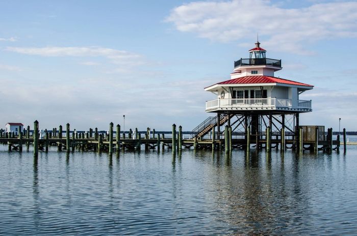 The Choptank River Lighthouse located in Cambridge, Maryland. (Photo by Melissamn/Shutterstock)