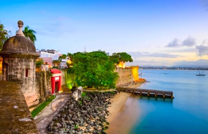 the shores of Old San Juan