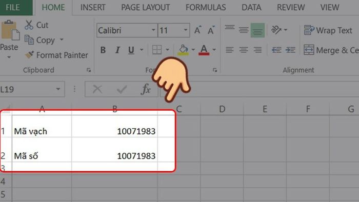 Hướng dẫn tạo barcode bằng font chữ trong Excel bước 3