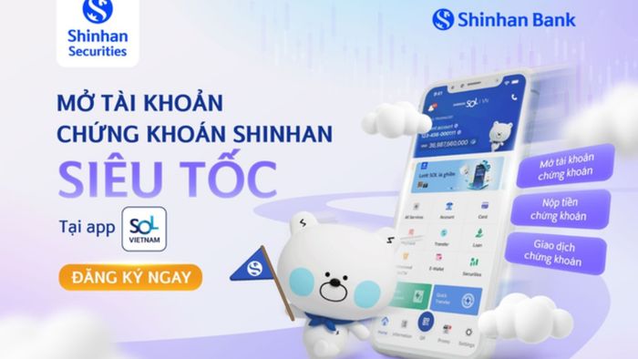 Liên hệ tổng đài Shinhan Bank qua ứng dụng di động Shinhan SOL