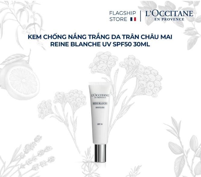 Hình ảnh Kem Chống Nắng Trân Châu Mai L'Occitane Reine Blanche Illuminating UV Shield 1