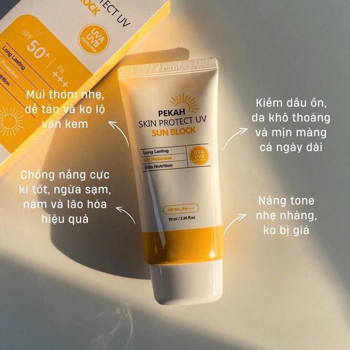 Hình ảnh Kem Chống Nắng Pekah Skin Protect UV Sun Block 1