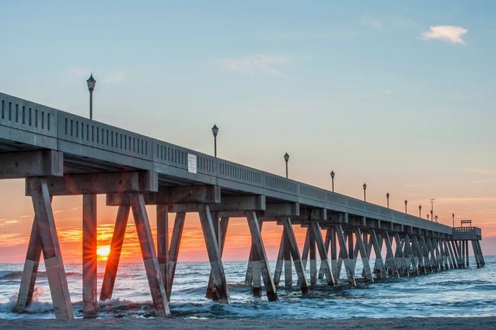 Johnnie Mercer's pier at Wrightsville Beach, North Carolina. (Photo by Chad_Talton / Getty Images)