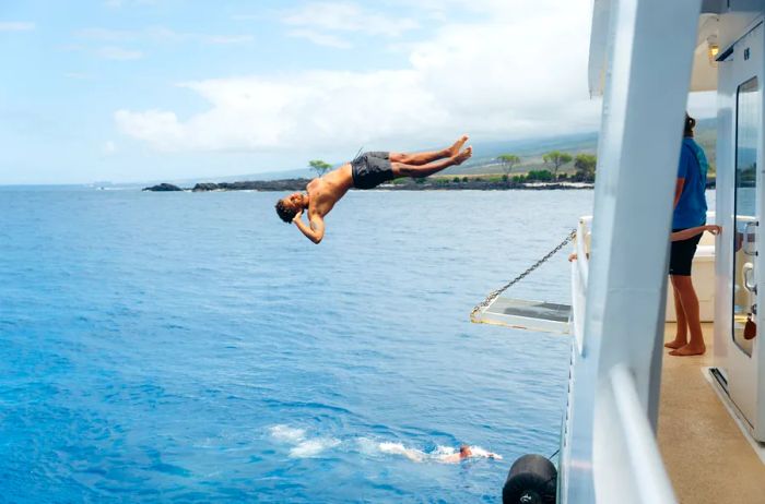 A visitor relishing the relaxed atmosphere of the islands