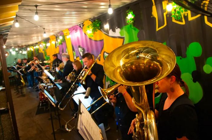 The Asheville Symphony Orchestra ALT ASO performance at Hi-Wire Brewing.