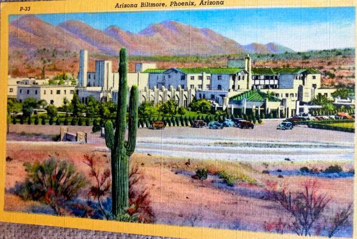 A classic photograph of the Arizona Biltmore